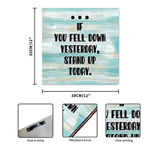 Panneau en bois lettres de motivation décoration murale rustique