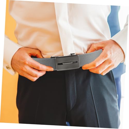 Automatic Buckle Belt Retractable Adjustable Man Holes Jean Outdoors Belt Buckle Casual Golf Pants Web2