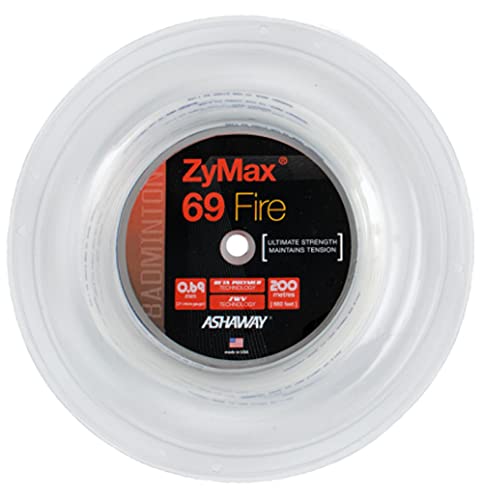 Cordage ASHAWAY ZyMax 69 Fire Blanc 200m : évitez les casses de fil fréquentes au badminton