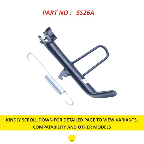 Image of NIKAVI SS26A Side Stand Compatible with Suzukii Access 125 BS6 (Sensor Model) & Burgmann Street | Heavy Duty Two-Wheeler Side Stand Replacement Spare Part