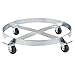 TUFFIOM Heavy Duty Drum Dolly, 1000 lbs. 55 Gallon Barrel Cart, Non-Tipping, Steel, 4 Swivel Casters, Wheeled Hand Truck for Drum Handling Industrial Use (1)
