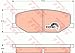 Produktbild TRW GDB383 Bremsbelagsatz, Scheibenbremse
