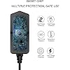 12V 2A Power Supply AC Adapter Replacement with 8 Tips, Regulated 12 Volts 2000mA Cord Charger for LED Strip Light, CCTV Camera, GPS, Webcam, Router, BT Speaker DC12V Transformer (6ft)