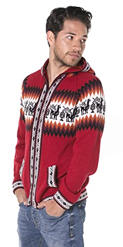 Gamboa Cardigan Sweaters For Men Alpaca Sweater For Men Cardigan Men Men Sweater Mens Hoodie Mens Jacket Red #TOP2