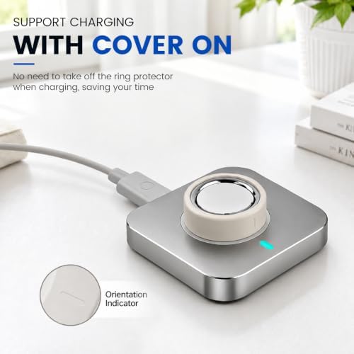 sylacor 4 Pack Ring Cover Compatible with Oura Ring 5, Ultra-Thin Silicone - 4