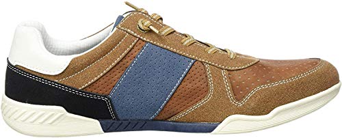 Bugatti Men's Low-Top Sneakers, Brown Cognac 6300, 6.5 UK