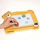 WOOMAX - Magnettafel aus Holz, Malen in 4, 2 Stempeln, Radiergummi und Stift, Leoparden-Design, Spielzeug Kinder 3 Jahre, Lernspiele, Kindertafeln, FSC (47586)
