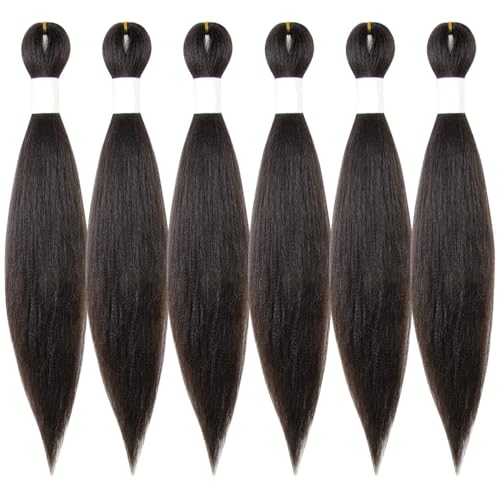 Osuntress Braiding Hair Pre Stretched Short Fake Braids 14 Inch 4#, 6 Packs