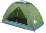 Night Cat Tente de conditionnement pour 1 2 Personnes Camping Tente pour Adultes Scouts Enfants Imperméable Chambre légère Compact avec sac de transport
