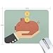 Produktbild Handgelenkauflage Für Mousepad Mauspads, Sparschwein Premium Textured Mouse Mat Pad, Rutschfestes Gummibasis-Mauspad