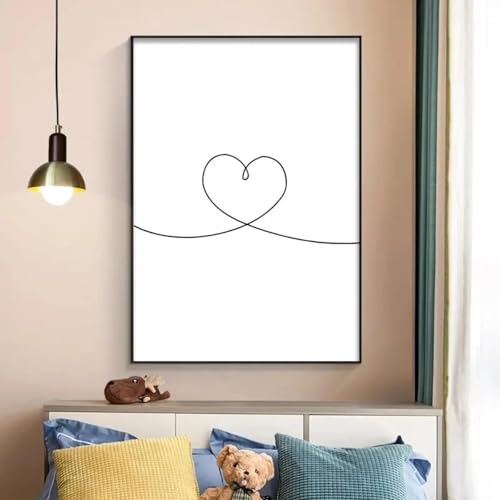 Affiche minimaliste noir et blanc inspirante pour une atmosphere sereine