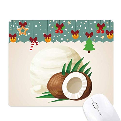 Alfombrilla de ratón original con diseño tropical de hojas de coco para ordenador