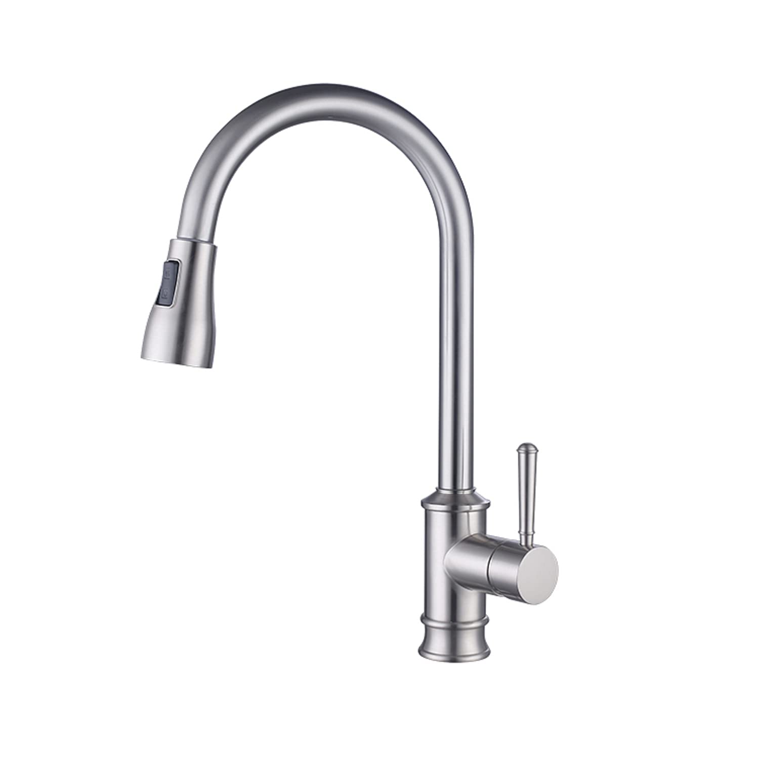 Robinet de cuisine extractible pour laver facilement les grands plats