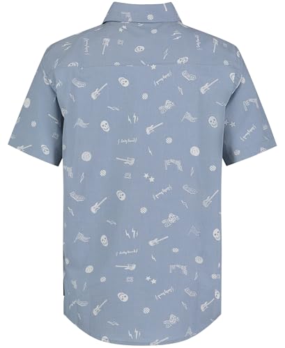 Lucky Brand Boys' Short Sleeve Woven Button-Down Shirt2