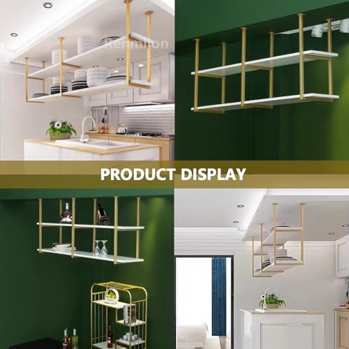Étagère de rangement murale et plafond pour cuisine et vin - 5