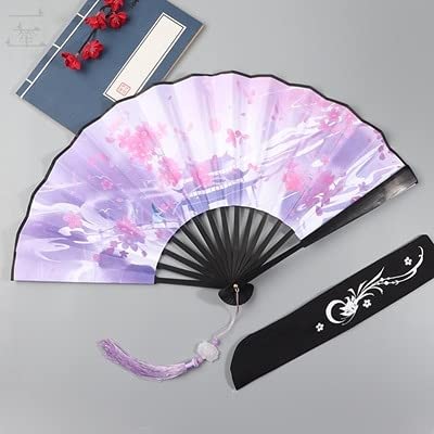 NZPOST Folding fan 30cm Bamboo Foldable Fan, Portable, Ancient Chinese Style, for Cheongsam Dance Performance fan (A5)