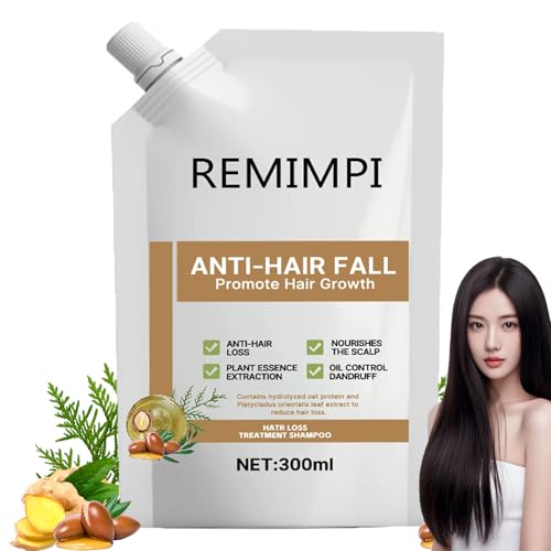 Image of Anti Hair Loss Shampoo,Remimpi Anti Hair Fall,Promote Hair Growth and Thickening & Strengthening Shampoo with Various Plant Extracts for All Hair Types (1PCS)