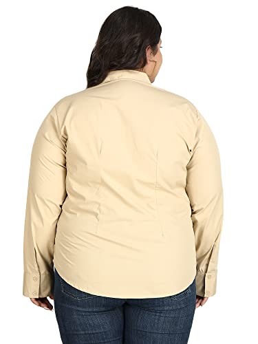 Image of Blue Ronin Full Sleeve Stylish Western Official Formal Shirts for Women Regular Fit Plus Size