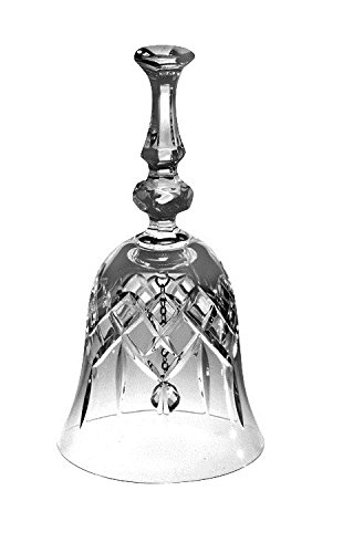 Majestic Gifts Hand Cut Fully Leaded Plaza Collection Crystal Bell, 6.25