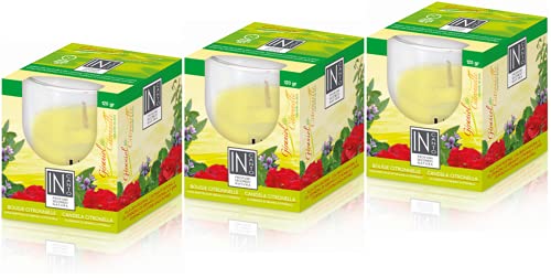 In Canto Bougie Citronnelle & Géranium 120 g - Lot de 3 Cover