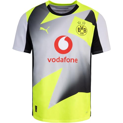 PUMA Borussia Dortmund BVB Away Trikot Jersey (DE/NL/SE/PL, Alphanumerisch, XL, Regular, Regular, Silver Yellow)