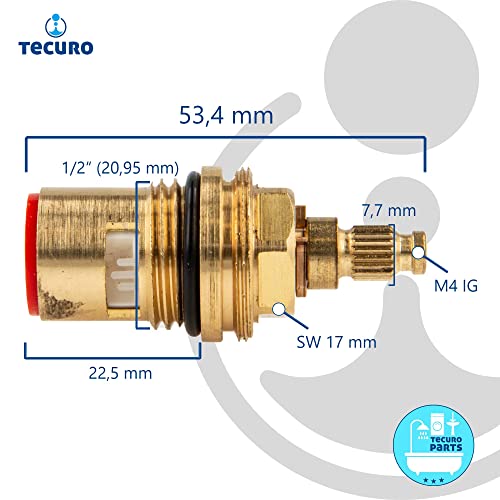 Tecuro 1/2 parte superiore in ceramica, Valvola a