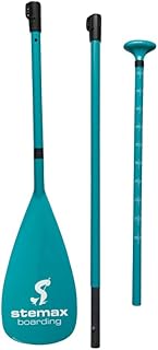 Stemax Carbon-/Fiberglas 3-teilig verstellbares SUP Paddel für SUP-Board Surfboard Stand up Paddle