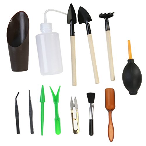 Preisvergleich Produktbild OUNONA Mini-Gartenwerkzeug-Set für Pflanzen. 13-teilig