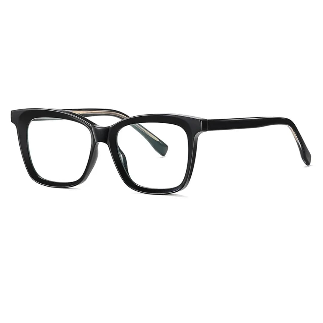 Damskie modne okulary typu cat eye z pełną oprawką