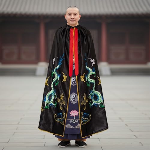 Cape brodée dragon chinois costume traditionnel pour Halloween - 5