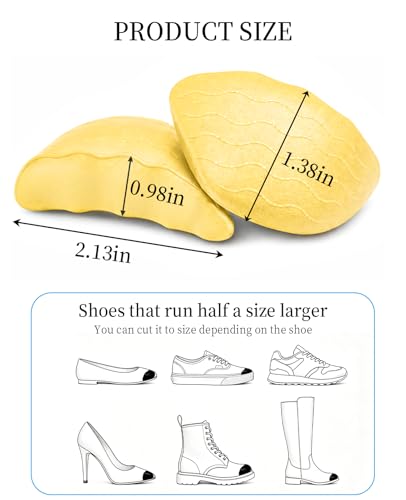 6 pares rellenos para zapatos talla grande hombre y mujer miniatura 7