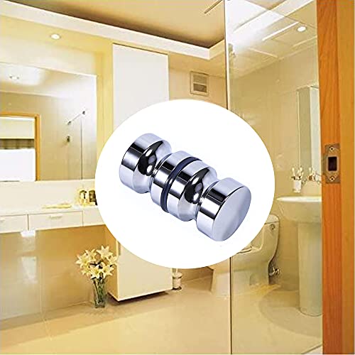 Lyang Aluminum Alloy Door Handle Single Glass Door Handle Bathroom Shower Cabinet Handle With Screws, Suitable For Most Glass Doors Of Home Or Office #TOP3