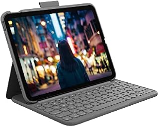 Logitech do iPada (10. generacji) Etui z klawiaturą firmy| Etui Slim Folio ze zintegrowaną klawiaturą bezprzewodową (Graphite) - German Layout