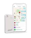 GEGO Luggage Tracker - Worldwide Real Time Tracking Device - Travel Baggage GSM Locator (Better Than GPS) Global 3G/Bluetooth with Mobile App (Airline Compliant) White