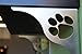 Cascade Manufacturing Dog Paw Theme Stainless Steel Shelf Bracket Brushed Finish Shelf Support Corner Brace Animal Theme