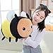 Simulation créative Abeille en Peluche Oreiller câlin Animal en Peluche poupée décor de Chambre pour Enfants Cadeau d'anniversaire de noël Jaune 40 cm