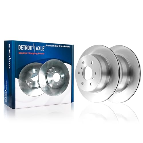 Image of Detroit Axle - Rear Brake Rotors for 6-Lug 2004-2011 Ford F-150 Lobo, 2006-2008 Lincoln Mark LT Disc Brake Rotors 2005 2007 2009 2010 Replacement Brakes