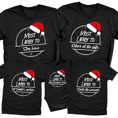 Custom Most Likely To Christmas Shirts, Personalized Family