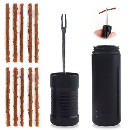 Fahrradreifen-Reparaturset, Tubeless-Fahrradreifen-Reparatur, Fahrradreifen-Patch, Tubeless-Reparaturstreifen, Fahrrad-Reparaturwerkzeug, tragbares Fahrrad-Reparaturset, geeignet für Mountainbikes