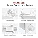 WE4M415 Dryer Door Switch Replacement Parts for GE Hotpoint Dryers, Compatible with AP4366862 EA2344321 PS2344321 1472475 WE4M126 WE4M157 WE4M349 WE4M335