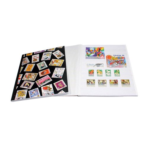 SAFE 103 Briefmarkenalbum / Einsteckbuch MOTIV - Einsteckbücher mit 8 weissen / weißen Seiten im DIN A4 Format & Zwischenblättern - Einband mit Briefmarken Motiven