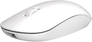 Gaming Mouse Gaming Remote Mouse Mute for Travel White Battery Powered