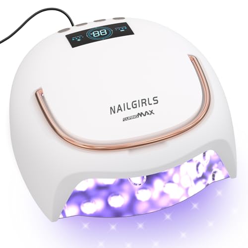 Image of NAILGIRLS Professional 80W Salon UV LED Nail Dryer Lamp with 4 Timer Settings- Fast Curing, Hands-Free Design for Manicures & Pedicures (UK Plug),Plug -in