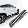 Estribo lateral con barra de protección compatible con Kia Sonet 2022-2025 | Aluminio; compatible con KIA SONET 2022-2025, 2 piezas, con soportes 4