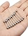Kadogohno 16G Nipple Bridge Tongue Ring Piercing Jewelry Small Long 12mm 14mm 16mm 19mm 22mm Bars Barbell Earrings Outer Threaded Silver Surgical Stainless Steel Hypoallergenic for Women Men Set