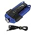 Nitecore TIP 2017 Upgrade 360 Lumen USB Rechargeable Keychain Flashlight & LumenTac USB Charging Cable (Blue, More color in Options)