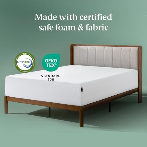 Image of Zinus 12 Inch Green Tea Cooling Memory Foam Mattress [New Version], Queen, Fiberglass Free, Medium Firmness, Cooling Gel Foam, Certified Safe Foams & Fabric, Mattress in A Box