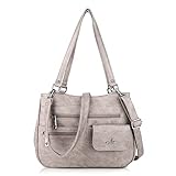 Angel Kiss Sac  main pour femme Cuir Grand Capacit Sac  bandoulire en cuir PU Poigne suprieure Cartable Sac fourre-tout de bureau Shopping Voyage Elgant Sac d'paule