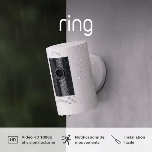 Ring Caméra extérieure sans fil (Stick Up Cam)| Caméra de