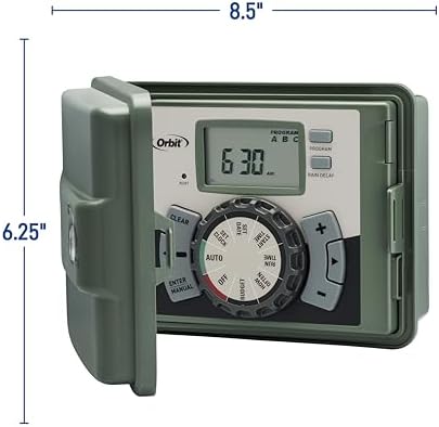 Orbit 57894 4-Station Outdoor Swing Panel Sprinkler System Timer